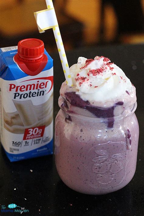 Healthier Unicorn Frappe Recipe with Premier Protein