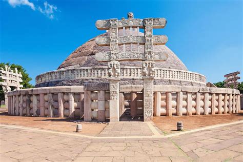 Sanchi Stupa, India. Sanchi Stupa is located at Sanchi Town, Madhya ...