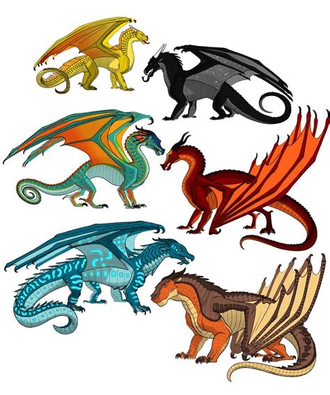 The Dragonets | Wings of fire dragons, Wings of fire, Fire art