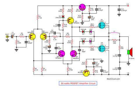 Schematic Diagram Of Amplifier Circuit