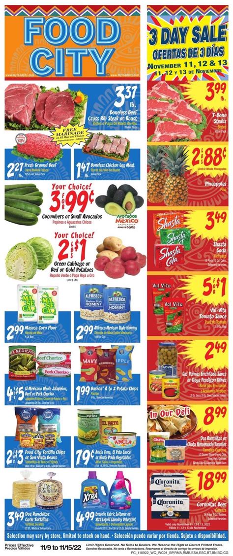 Food City Weekly Ad Nov 9 - 15, 2022 Bilingual - WeeklyAds2