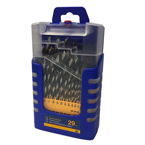 FISCH HSS 19 Pcs Brad Point Drill Bit Set METRIC