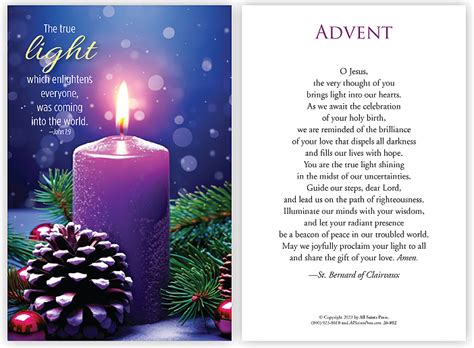 Advent Prayer Card