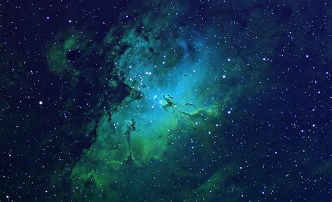 Nebula and Background, Green Galaxy HD wallpaper | Pxfuel