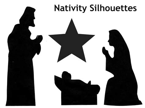 Nativity silhouette free free silhouette clipart 3 - WikiClipArt