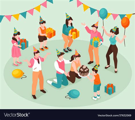 Birthday congratulation concept Royalty Free Vector Image