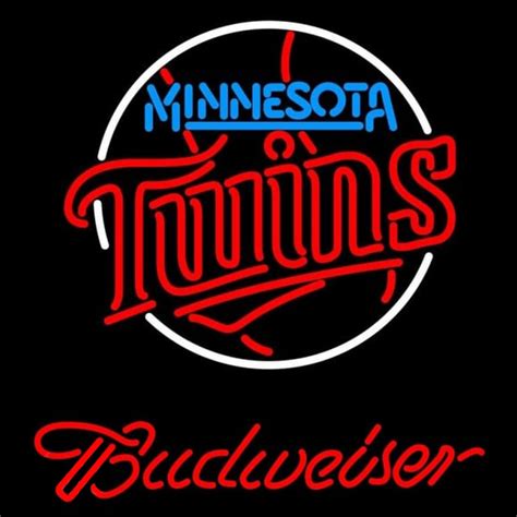 Custom Budweiser Minnesota Twins MLB Beer Sign Neon Sign USA – Custom ...