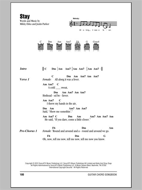 Stay | Sheet Music Direct