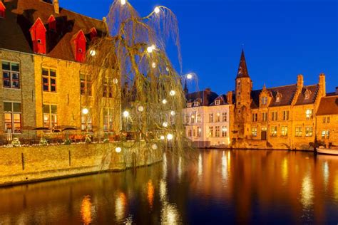 Christmas in Bruges. stock photo. Image of rosary, illuminations - 56262706