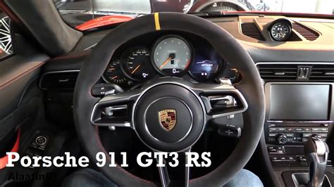 Porsche 911 GT3 RS 2017 - interior Review - YouTube