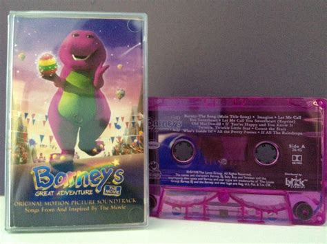 My '90s movie soundtrack cassettes. • Barney’s Great Adventure (1998 ...