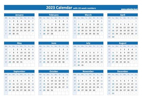 Calendar By Week 2023 - Get Latest Map Update