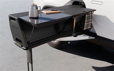 Rivian R1T Electric Truck Has a Pop-Out Camp Kitchen as an Option