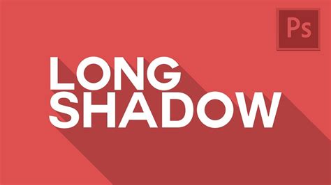 How To Create A Long Drop Shadow Effect In Photoshop! - YouTube