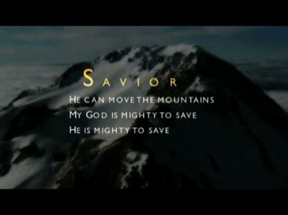 Mighty To Save Video Worship Song Track with Lyrics | Hillsong Worship ...