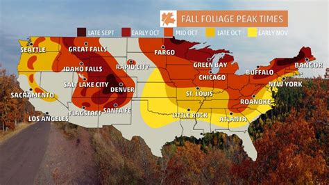 Fall Foliage Finder - Following Fall - California Fall Color Map ...