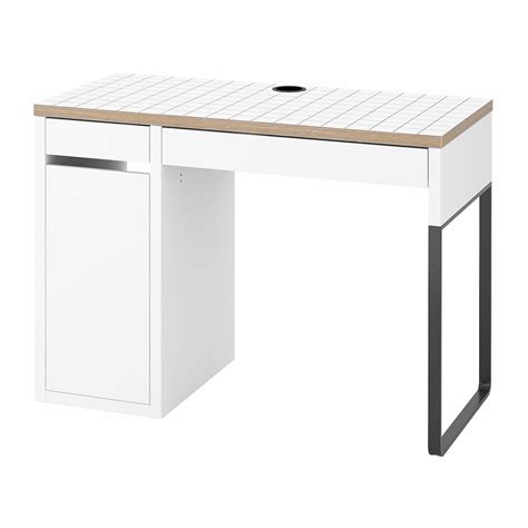 MICKE desk, white/anthracite, 105x50 cm (413/8x195/8") - IKEA