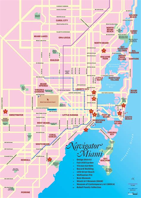 Miami tourist map - miami florida • mappery