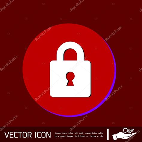 Padlock symbol icon Stock Vector by ©Little_cuckoo 88507392