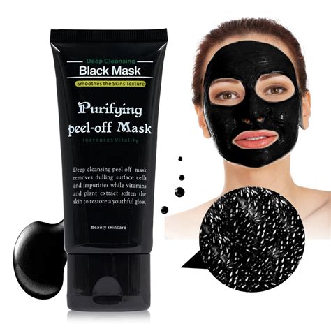 Black Mask Bamboo Charcoal Blackhead Removal Face Mask Deep Cleansing ...