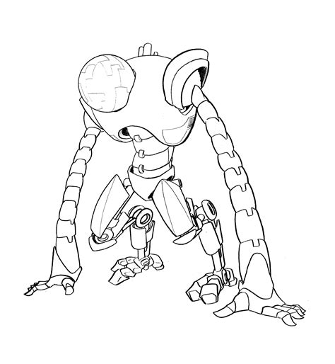 Simple Robot Sketches Sketch Coloring Page 3108 | The Best Porn Website