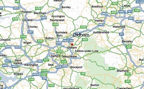 Oldham Map - United Kingdom