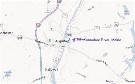 Augusta, Kennebec River, Maine Tide Station Location Guide