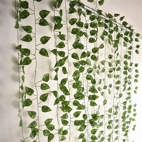 12 unids 220 cm plantas artificiales vid decoración de la pared ...