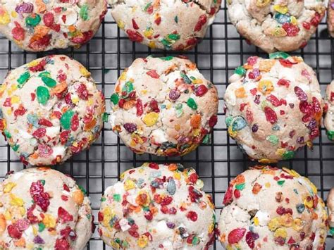 Fruity Pebbles Cookies with White Chocolate Chips | Kickass Baker