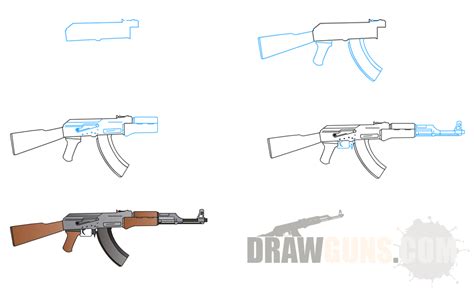 How to Draw Guns | Guns, Guns drawing, Guns sketch