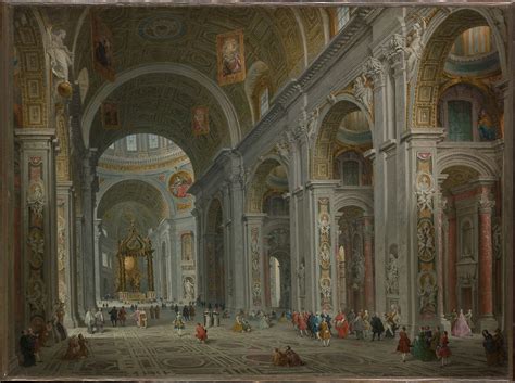 Giovanni Paolo Panini | Interior of Saint Peter's, Rome | The ...