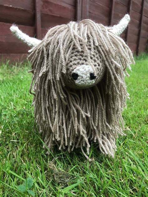 Highland Cow Crochet PATTERN - Etsy UK