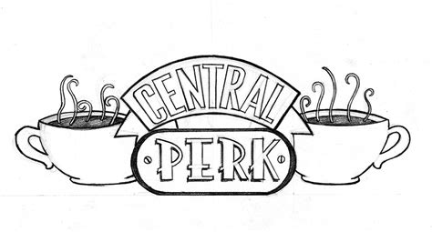 Central Perk Friends Tv Show Coloring Pages Printable / The One With ...