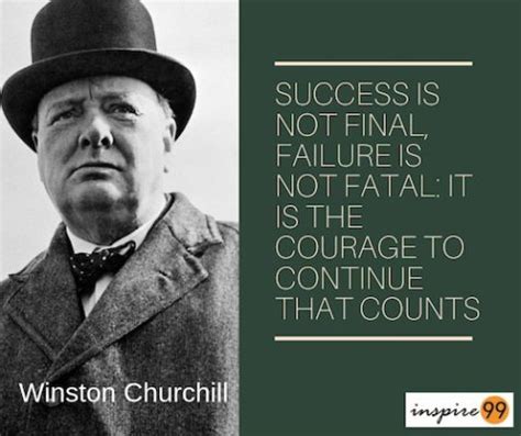 Success is not final, failure is not fatal - Winston Churchill - Inspire99