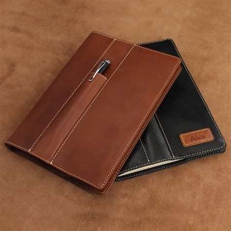 Refillable Leather A5 Traveler's Notebook, Personalised Leather Journal ...