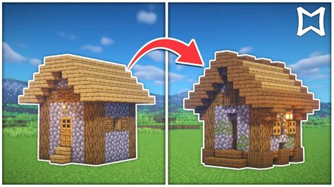 Improved villager house rebuild by me but not my build idea – Artofit