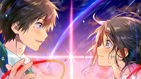 Taki and Mitsuha Your Name. Anime Wallpaper Kimi No Na Wa, Movie ...