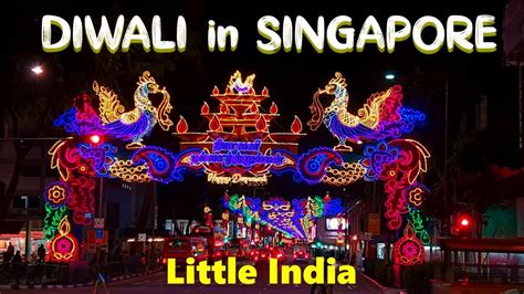 Deepavali Celebration in Singapore (Little India) || Singapore Diwali ...