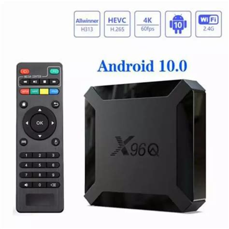 Smart Tv Box X96Q Mini Quad Core 60FPS Android 10V