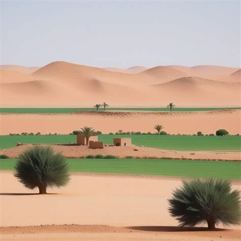 Premium Photo | Sahara Desert Oasis