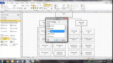 Org Chart Visio Template