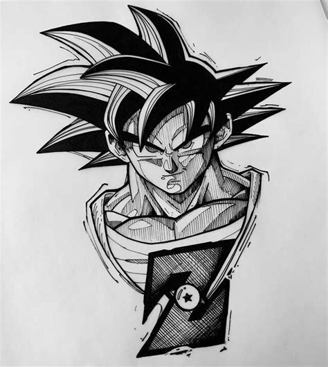 Goku tattoo | Diseño del bosquejo, Tattoo de goku, Dibujo de goku