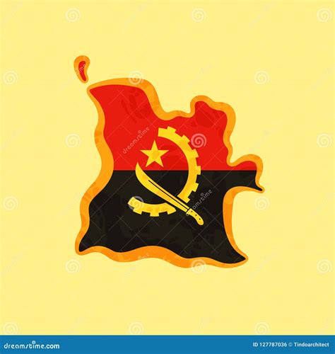 The Angolan Flag Stock Image | CartoonDealer.com #23309089