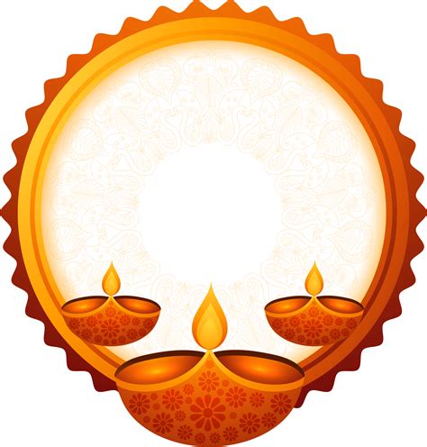 Diwali diya frame elements vector png image in 2022 | Diwali design ...