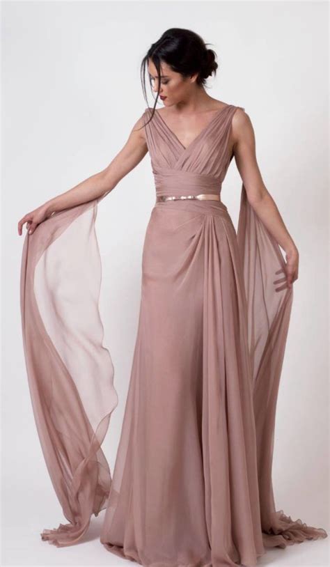 Formal Elegant Rose Gold Dress - Juwitala