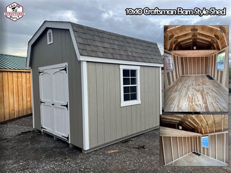 10x10 Craftsman Barn Shed (#179) - Tailor Built Structures