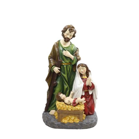 Alpine Nativity Scene with 6 Led Lights Statuary-USA1308 - The Home Depot