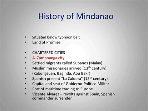 SOLUTION: History of mindanao - Studypool