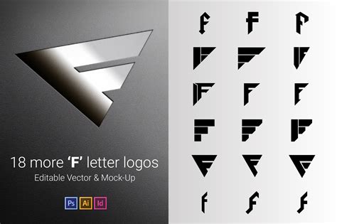 18 F Letter Logos - Vector & Mock-Up | Creative Illustrator Templates ...