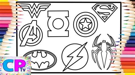 Superhero Logo Coloring Pages